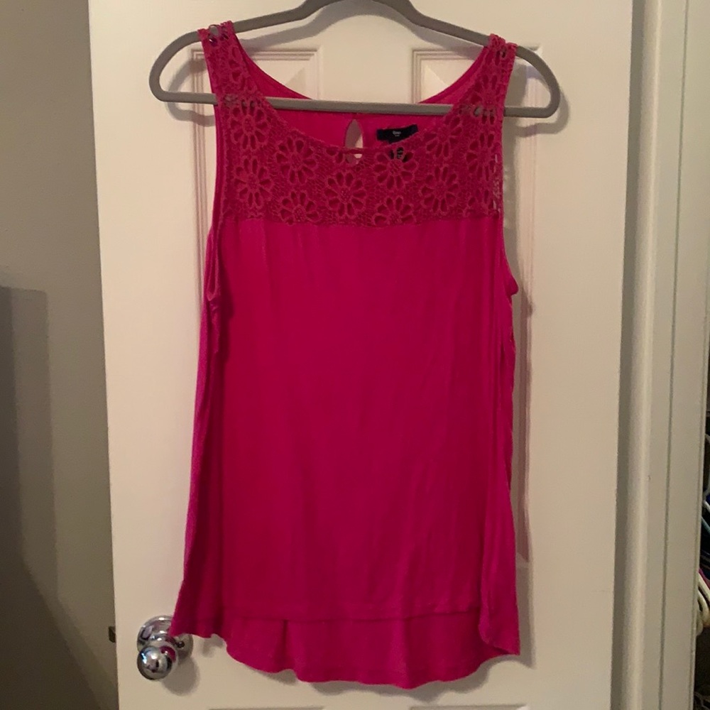 Pink Lace Tank